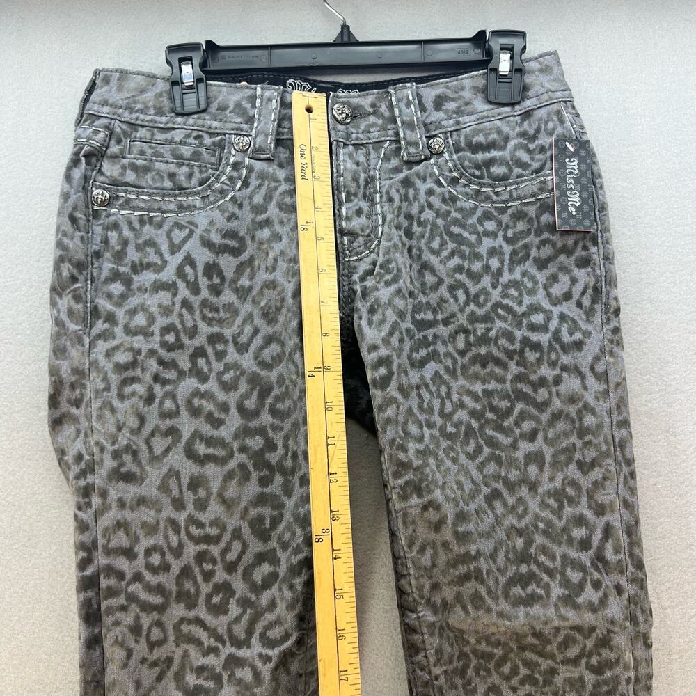 NWT Miss Me Cargo Women's Skinny Jeans Size 27 (4) Cheetah Print Twee Normcore - Picture 12 of 15
